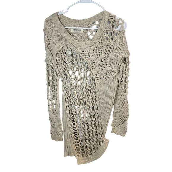 All Saints Hand Crochet Summer Court dress in Sand sz 4 US 8 UK - Picture 5 of 11